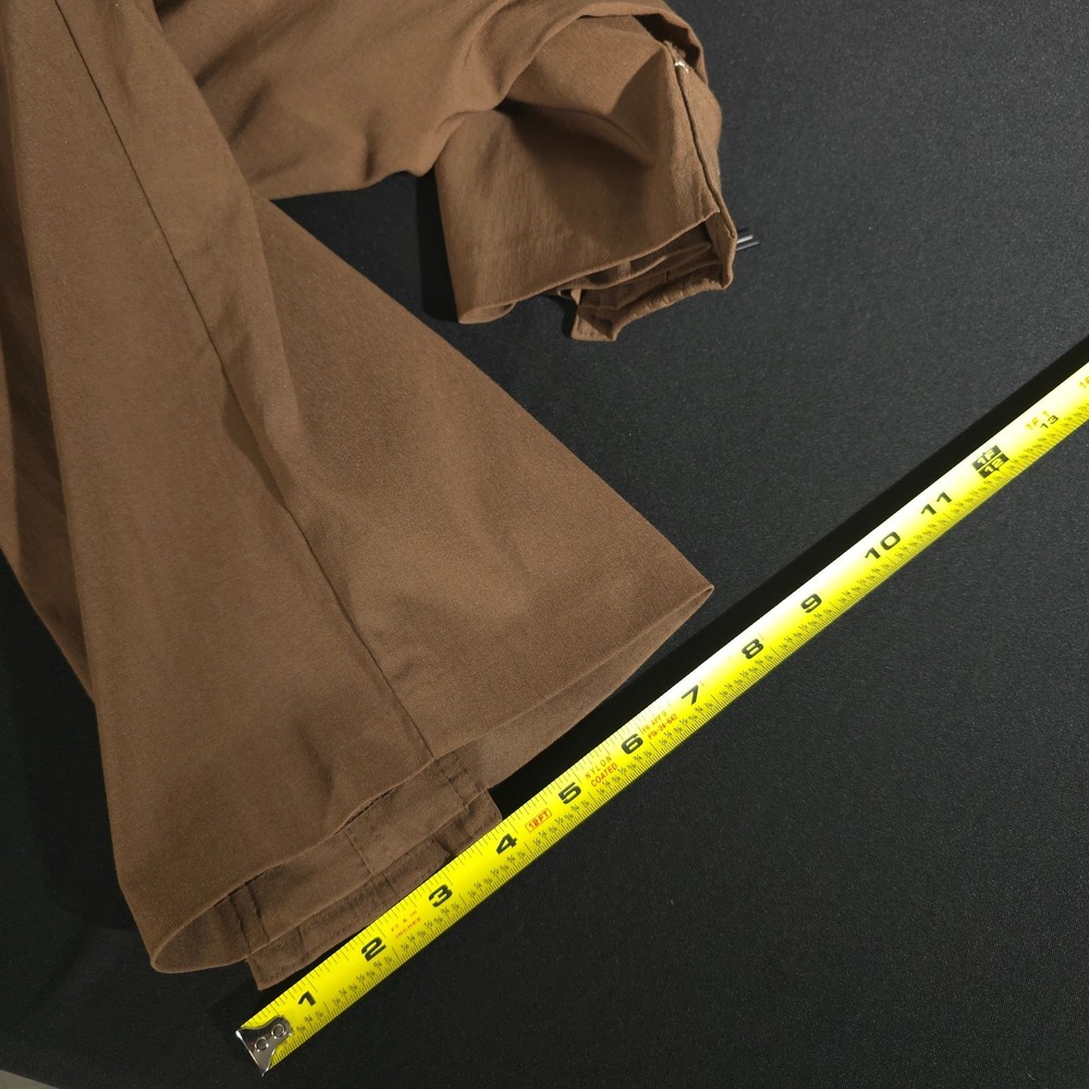 JAMIE SADOCK Cropped Capri Athletic Shorts Pants Womens Sz 8 Brown Khaki Nylon - Picture 6 of 13